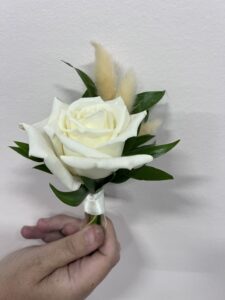 A Happily Ever After Floral, Boutonniere, Wedding Flowers Jacksonville, One Ocean, Groom