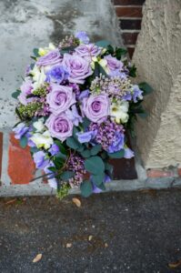 Lavender Cascading Bridal Bouquet, Bouquet Flowers, Jacksonville Wedding Flowers, A Happily Ever After Floral